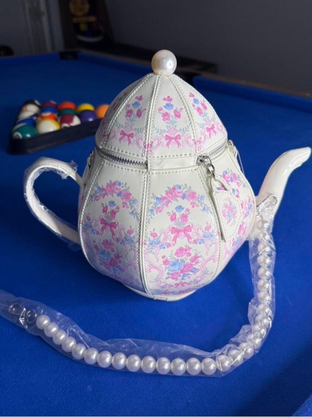 NWT Dolls Kill Sugar Thrillz Tea Pot Society Pleather Purse - Picture 3 of 10